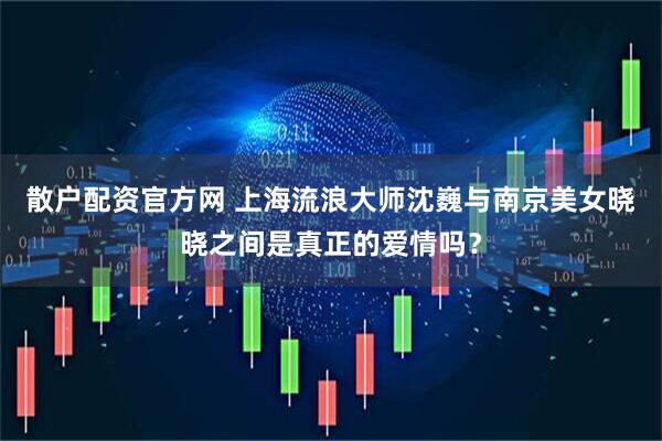 散户配资官方网 上海流浪大师沈巍与南京美女晓晓之间是真正的爱情吗？